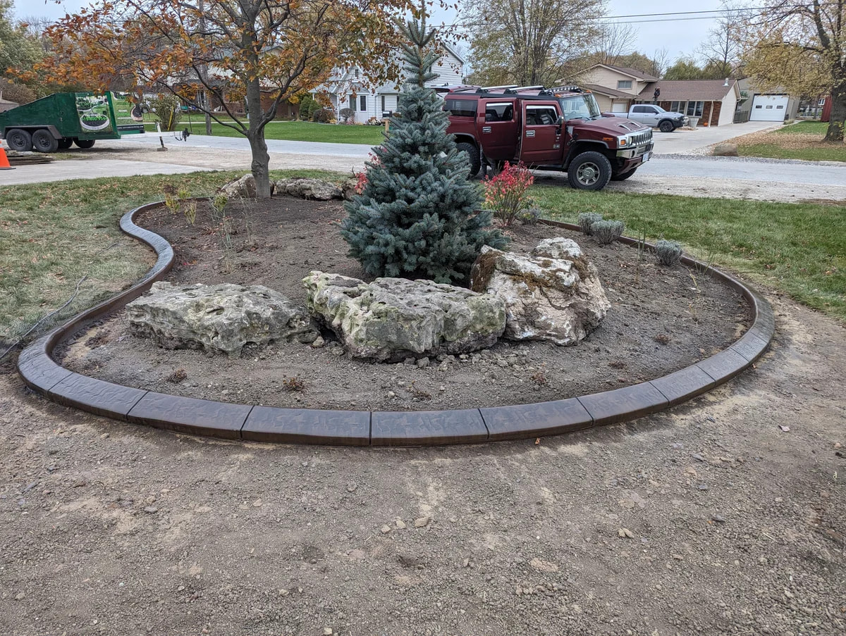 Colored Concrete Edging