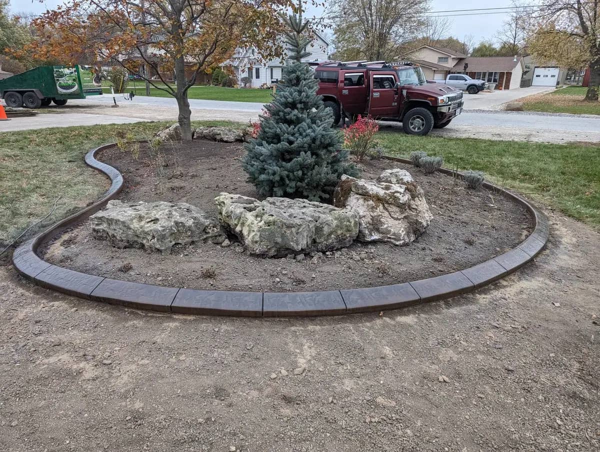 Colored Concrete Edging