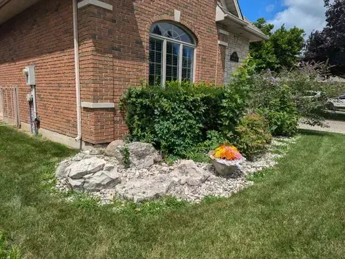 Backyard Garden Border Refresh before