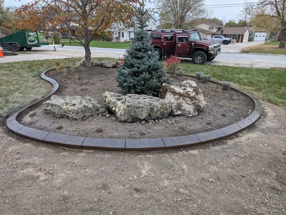 Colored Concrete Edging